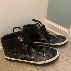 Jimmy Choo Men’s High Top Fashion sneakers